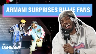 Armani White reacts to Billie Eilish performance at OSHEAGA [upl. by Tdnerb322]