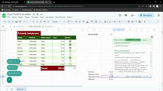 Arkusze Google  złożone funkcje [upl. by Enuj]