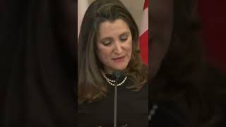 FLASHBACK Chrystia Freeland Laughs at Canadian Protesters Getting Their Bank Accounts Frozen [upl. by Yeca]