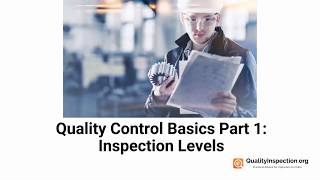 QC Basics Part 1 Inspection Levels [upl. by Ttenaej]