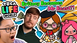 Toca Life World  Britney Becomes MR BEAST [upl. by Husain602]