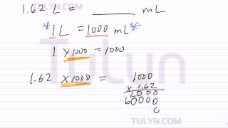 Conversion of Metric Units Liters to Milliliters [upl. by Guyer]