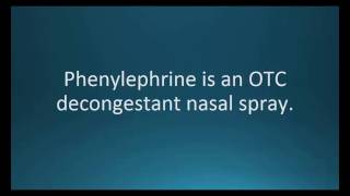 How to pronounce phenylephrine NeoSynephrine Memorizing Pharmacology Flashcard [upl. by Nnaj]