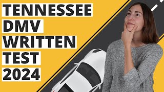 Tennessee DMV Written Test 2024 60 Questions with Explained Answers [upl. by Ailadgim]