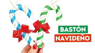 Cómo hacer bastones navideños fáciles para decorar el árbol de Navidad [upl. by Martinic]