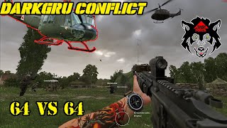 ARMA REFORGER DARKGRU CONFLICT 64 Vs 64 WAR  Ft Mortalis Ares amp Brewer [upl. by Roselane]