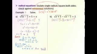 14 part I Polynomial Rational and Radical Equations [upl. by Emelita51]