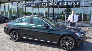 2019 MercedesBenz C 300 Emerald Green Metallic Sedan tour with Austin [upl. by Idonah139]