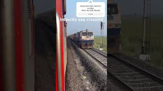 Intercity express crossing Surublintercityexpress indianrailways southwesternrailways [upl. by Noyart]