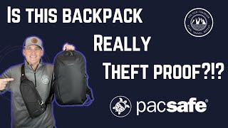 Travel Safe in Europe Abroad and home with PacSafe Theft Proof Backpack [upl. by Hendel]