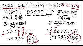 패리티 체크 코드  PARITY CHECK BIT [upl. by Prussian126]