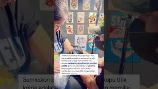 Semicolon tattoo imaginedragons trendingshorts shortsvideo coldplay music [upl. by Yarled]