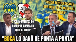 Al Cabezón Ruggeri no le quedo otra que reconocer la superioridad de Boca sobre River [upl. by Humfried396]