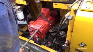 How to Install a Hydraulic Pump on an Excavator [upl. by Hsitirb]