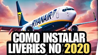 COMO INSTALAR LIVERIES NO MICROSOFT FLIGHT SIMULATOR 2020 [upl. by Septima]