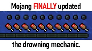 Mojang FINALLY updated the drowning mechanic [upl. by Albarran]