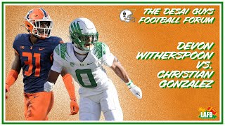 Christian Gonzalez vs Devon Witherspoon 2023 NFL Draft DB Rankings [upl. by Jaan274]