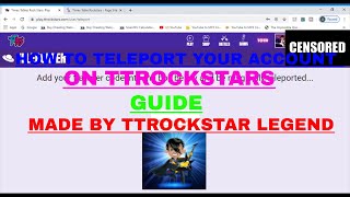 TELEPORTING ACCOUNTS GUIDE FOR TTROCKSTARS [upl. by Auqinet]