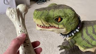 Working Mattel DRex Interactive Pet Robotic Dinosaur  With Bone Remote [upl. by Marget]