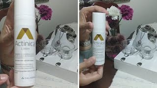 واقي شمسي مزيل للبقع والتصبغات لجميع انواع البشرة وبالخصوص البشرة الحساسة actinica lotion [upl. by Draned]