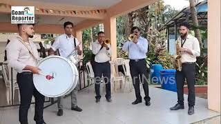 Goan Reporter News Live Band at Caranzalem church feast [upl. by Anaek]