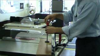 Using the Miter Gauge on the Tablesaw [upl. by Mchail]