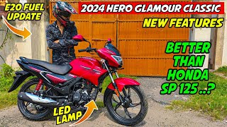 2024 Hero Glamour Classic Led Headlamp amp hazard light  Detailed Review  Honda sp125 killer 😱 [upl. by Clance386]