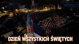 DZIEŃ WSZYSTKICH ŚWIĘTYCH NA MIŁKOWSKICH CMENTARZACH   DRON 4K [upl. by Eniala219]