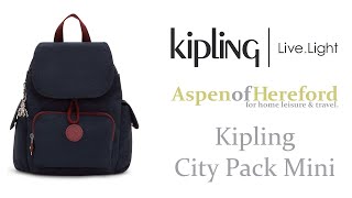 Kipling City Pack Mini Small Backpack  Aspen of Hereford [upl. by Christianity598]