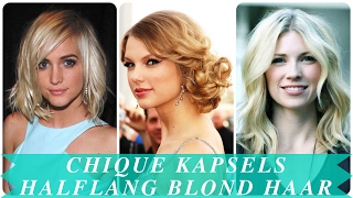 Chique kapsels halflang blond haar [upl. by Niliac255]