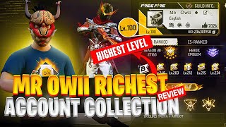 FINALLY 🤩WORLD MOST RICHEST 🤑🔥FREE FIRE ID REVIEW  NO 1 COLLECTION ACCOUNT [upl. by Tica]