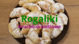 Najlepsze rogaliki krucho  drożdżowe 🥐🥐  agatabodkuchni [upl. by Ivette]