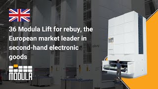 36 Modula Lift for rebuy the European market leader in secondhand electronic goods [upl. by Connie815]