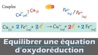 Oxydoréduction  🧪 Équilibrer une équation doxydoréduction quotsimplequot  Chimie  1ère spécialité [upl. by Notsuh]