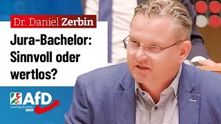 Wie viel ist der JuraBachelor wirklich wert – Prof Dr Daniel Zerbin AfD [upl. by Rozalie659]