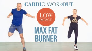 Fat burning high intensity low impact home cardio workout [upl. by Horten]