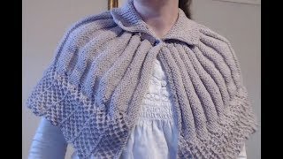 How to knit a Capelet  Shawlette [upl. by Scully]