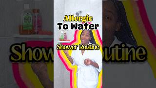 Allergic to water shower routine ❤️ skincare allergies allergyfriendly skincaretips [upl. by Tallu]