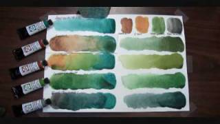 DANIEL SMITH video Watercolor PrimaTek Amazonite Genuine Mixes for Landscapes [upl. by Eniagrom782]