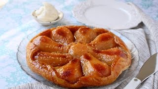 Caramelized Pear Ginger Tart Tart Tatin [upl. by Dachy]