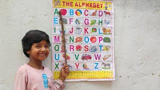 English Alphabet Learn Alphabet A to Z ABC Preschool Book Learning A for Apple Phonetics abcd [upl. by Kopp]