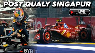 🔴 EN VIVO  POST CLASIFICACIÓN GP SINGAPUR F1 2024 🔥 [upl. by Schilit]