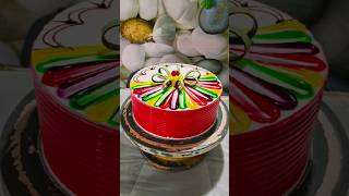 Multi Colour Cake Design  Multi Colour Cake shorts youtubeshorts video [upl. by Nnairrek]