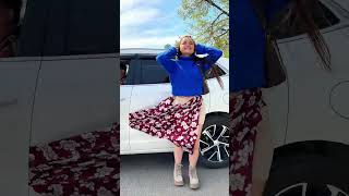 Her Skirt Went On A Trip Without HER 🤣 funny skirt car comedy shorts [upl. by Awahsoj]