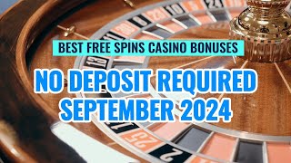 Best Free Spins Casino Bonuses Promotions for September 2024 [upl. by Onairpic]