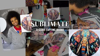 Creating A Stunning 12Inch Glass Charcuterie Board From Heat Transfer Warehouse Using Sublimation [upl. by Thad214]