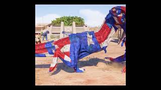 🦖 Jurassic World Evolution 2 🦕New alien VS SpiderMan TRexSpinoBrachiosaurus Dinosaurs Fight [upl. by Kermy]