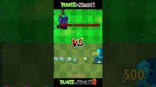 Pvz Vs Pvz 2  Snow Pea Sea Shrooms Plant Team vs Team Gargantuar Zombies shorts [upl. by Eph]