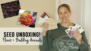 Seed Unboxing Floret plus bedding annuals  Sunshine and Flora Flower Farm [upl. by Jess666]