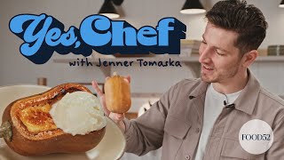 Jenner Tomaska Makes Garrett’sInspired Popcorn Creme Brûlée  Yes Chef  Food52 [upl. by Aliac]